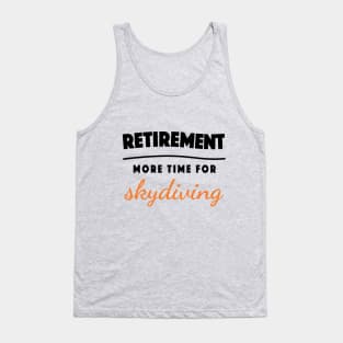 Retirement Gift Retired Elderly Party Skydiving Tank Top